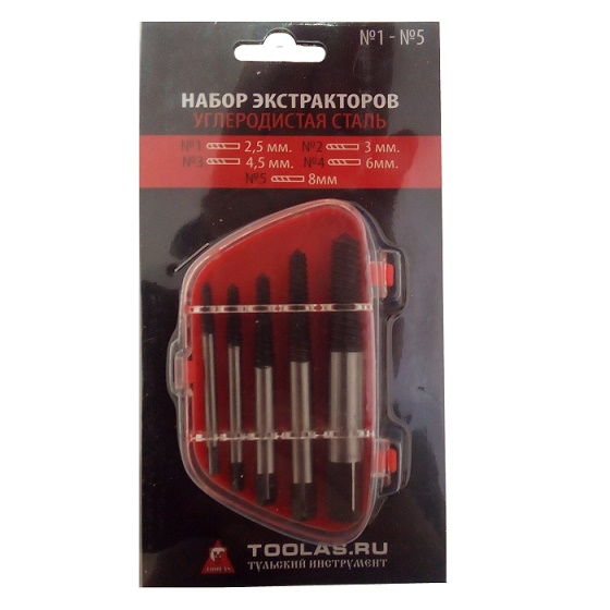 Набор экстракторов, 5 шт. Toolas