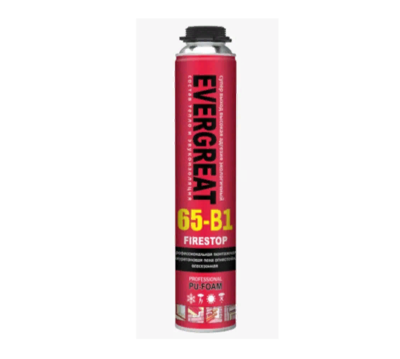 EVERGREAT 65-B1 профессиональная монтажная полиуретановая пена огнестойкая всесезонная