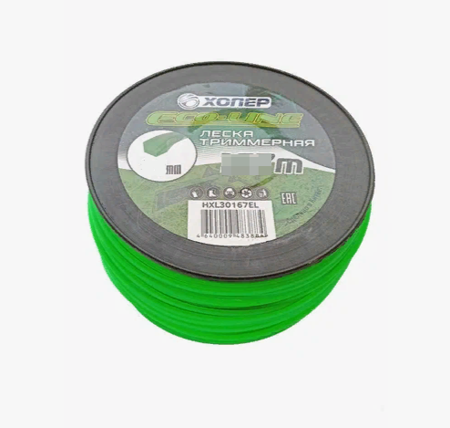 Леска Хопер ECO-LINE шестигранник 2,4mm*3BL (260м) (бобина) зеленая