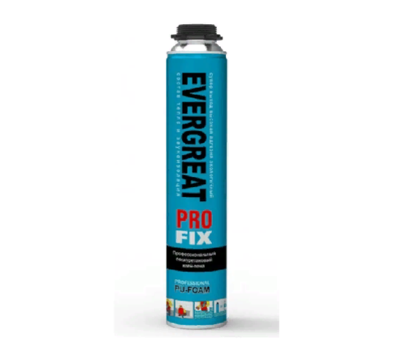 Клей-пена проф.750мл полиуретановая EVERGREAT PRO FIX